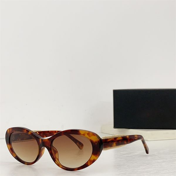 Occhiali da sole classici CH5515 con tonalità firmate per uomo e donna, occhiali da sole polarizzati universali di forma ovale con montatura completa, poggiatesta in metallo, aste lucide