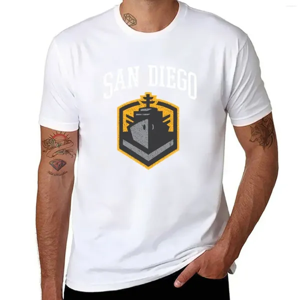 Regatas masculinas San Diego Fleet Camiseta Engraçada Camisetas em branco Camisetas