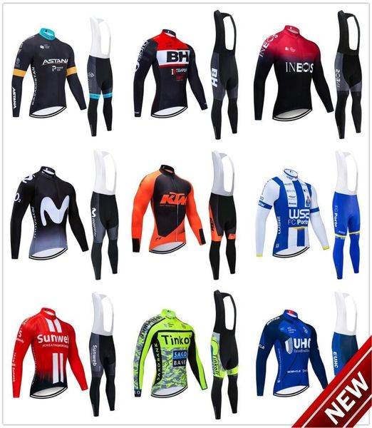 Conjunto camisa de ciclismo 2021 pro equipe uci das mulheres dos homens inverno velo térmico roupas ciclismo ropa ciclismo invierno bicicleta camisa babador p7082155