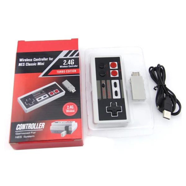 Gamepads controlador sem fio gamepad jogo joystick controlador para nintendo nes mini edição clássica console jogos acessórios