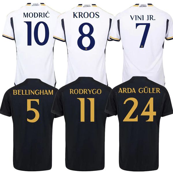 2023 24 Bellingham Futbol Forması Vini Jr Camavinga Tchouameni Modric Rodrygo Futbol Gömlek Versiyon Camiseta Erkek Çocuklar 23 24 Real Madrids