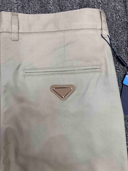 PAA Designer pantaloni eleganti da uomo di lusso di alta qualità 2024 Primavera / estate pantaloni casual da lavoro Tencel morbido tessuto elasticizzato pantaloni marchio di moda tinta unita nero kaki