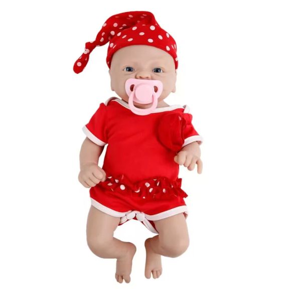 Puppen IVITA 14-Zoll-Unlackiertes Ganzkörper-Silikon-Bebe-Reborn-Mädchen „Coco“-Puppe mit Magnet-Schnuller, lebensechtes Baby-DIY-Rohling-Kinderspielzeug