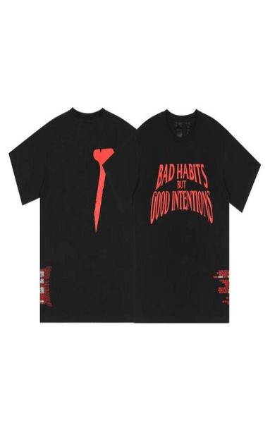 Повседневная футболка с принтом красных слов High Street, летняя футболка с короткими рукавами для мужчин и женщин88503563195572