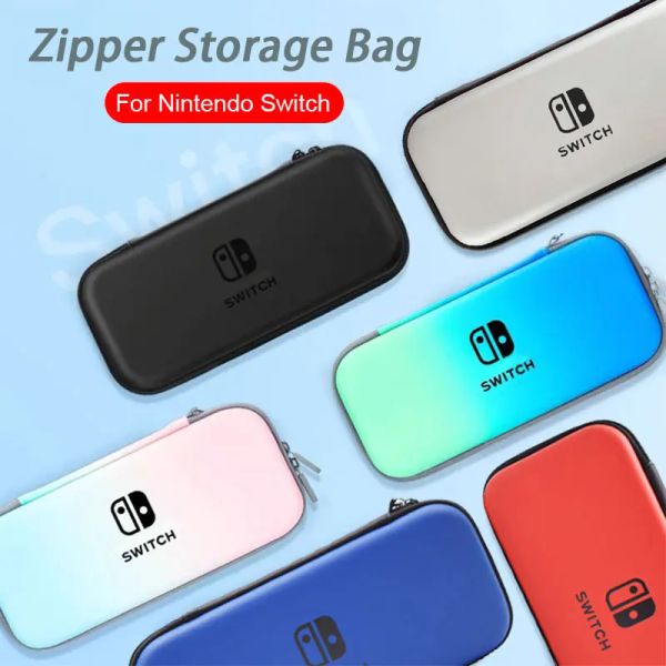 Bolsa de armazenamento com zíper para Nintendo Switch Travel Carting Protective Case tem logotipo ns OLED CONSOL