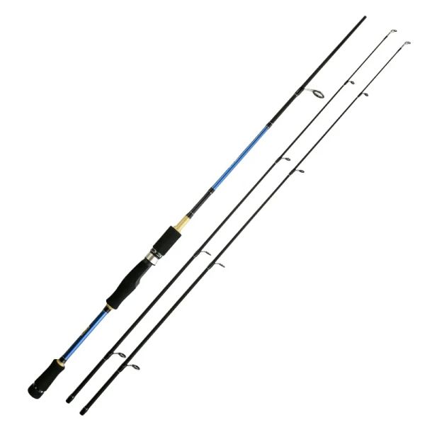 Canne 1.8m M/ML 2 punte Canna da pesca in fibra di carbonio Spinning/casting Lure Pole Bait Peso 530g Lago Flusso Canne da pesca per basso veloce