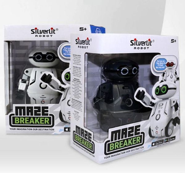 Silverlit Maze Breaker Labirent Robot Çocuk Oyuncakları Dans Rekoru Sesli Müzik Uzaktan Kontrol Erkekleri RC Robot Noel Hediyesi 098991792