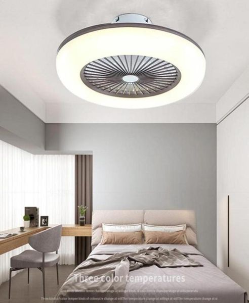 Moderne intelligente Deckenventilator-Lampen leuchten Schlafzimmer Wohnzimmer Bluetooth-Fernbedienung Wechselrichter Kinder Hängelampe Heimdekoration6987788