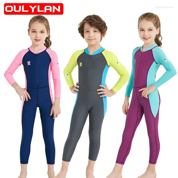 Costumi da bagno da donna Oulylan Bambini Muta da sub UPF50 Muta in neoprene per bambini Ragazzi Ragazze Nuoto Protezioni Surf Kayak