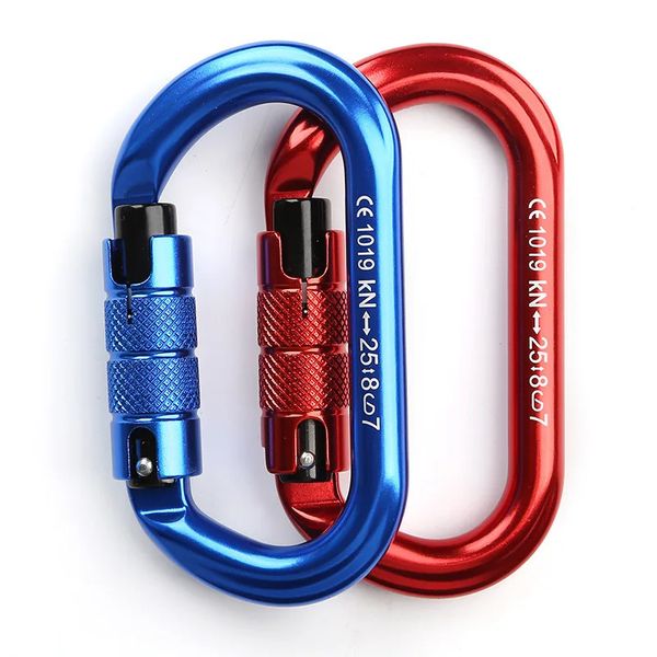 Arrampicata su roccia Otype Lock Buckle Automatic Safety Master Moschettone Multicolor Crossing Hook Xinda Mountaineer Outdoor SRT Tool 240223