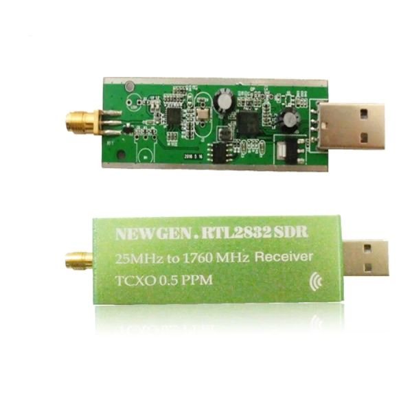 Attacca NEWGEN.RTL2832 SDR ricevitore da 25 MHz a 1760 MHz TCXO 0.5PPM USB2.0 RTL R860 Sintonizzatore TV Stick AM FM NFM DSB LSB SW Radio TV Ricevente