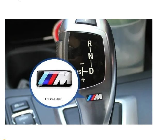 19 millimetri 3D Emblema Decalcomanie Logo Per bmw Serie M M1 M3 M5 M6 X1 X3 X5 X6 E34 E36 E6 adesivi car styling
