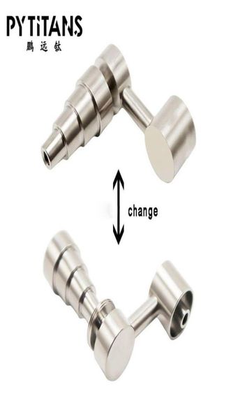 Interi secchi per fumatori Bubbler Banger Chiodo 6 in 1 Chiodo in titanio Domeless universale maschio femmina 10mm 14mm 18mm giunto8186237