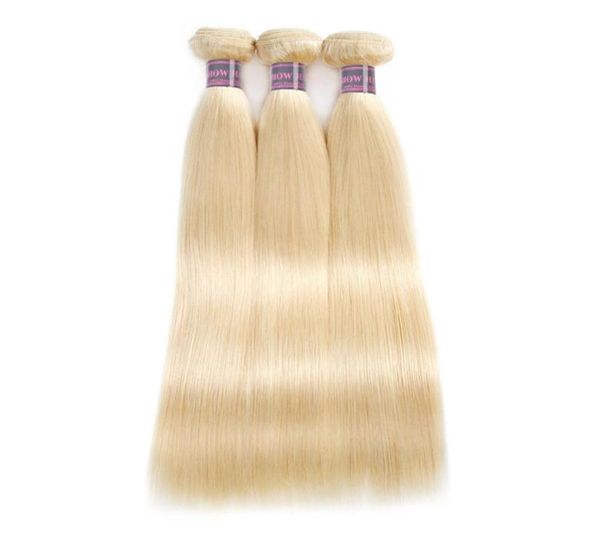 Ishow Products 613 Светлые пучки Перуанские прямые наращивания человеческих волос 1028 дюймов Remy Бразильские утки для женщин Girl33744758