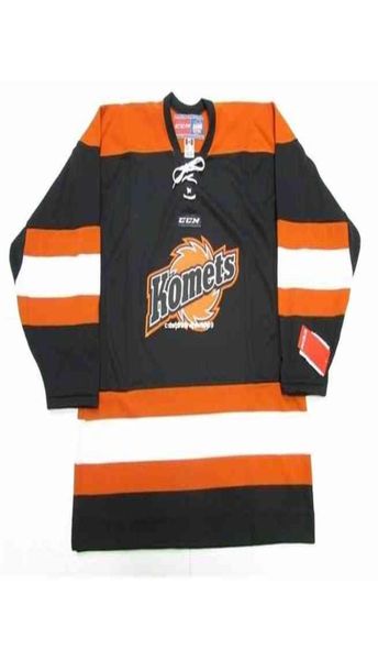 Barato personalizado Fort Wayne Komets Echl Ccm Hockey Jersey Stitch Adicione qualquer número Nome Mens Xs6xl7118569