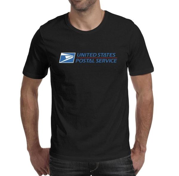 Moda Erkek USPS Amerika Birleşik Devletleri Posta Servis Logosu Siyah Yuvarlak Boyun Tişört Tasarım Süper Kahraman Gömlekleri Amerika Birleşik Devletleri Posta Servisi 2825296