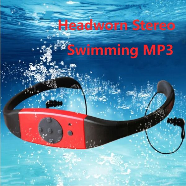 Lettore Impermeabile IPX8 Sport Lettore Mp3 4GB/8GB Nuoto Surf Musica Lossless Unità USB Lettore Mp4 Touchtone portatile montato sulla testa