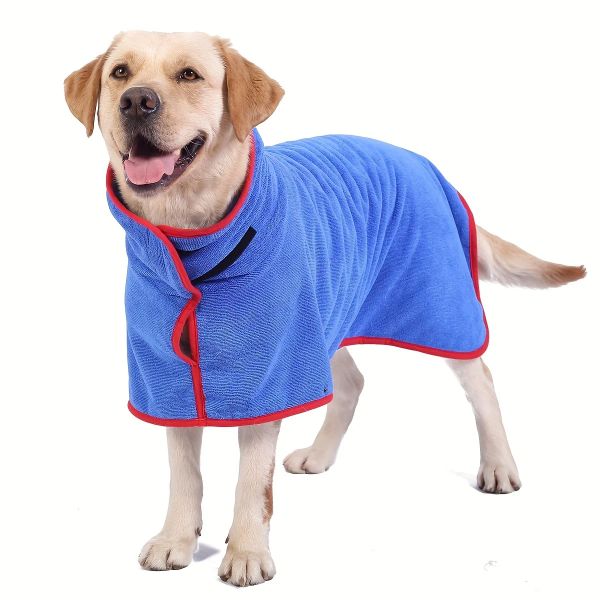 Asciugamani Accappatoio per cani Accappatoio in microfibra ad asciugatura rapida Asciugamani da bagno per cani di taglia piccola, media e grande Gatti Abbigliamento per animali Cappotto Accessori per cani