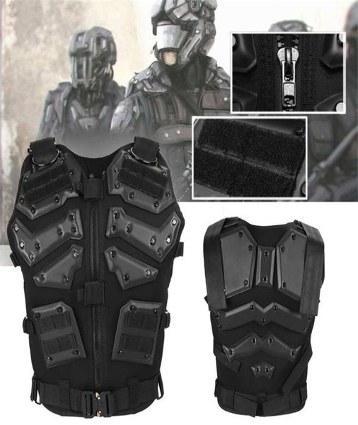 Colete tático militar de airsoft, molle, caça, combate, armadura corporal, roupas de jogo ao ar livre, colete de caça, proteção de treinamento 2012152769290