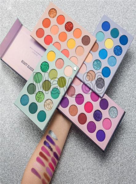 2020 Vendi Beauty Glazed Eyeshadow 4 in 1 Beauty Glazed Color Board 60 Colour Stage Pearl Eyeshadow Palette Vassoio9728012