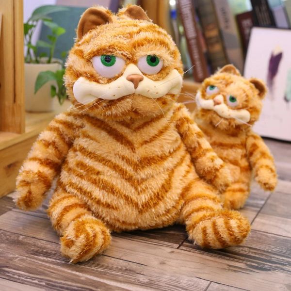 Kissen Garfield Fat Cat Süße Plüschpuppe Kawaii Flauschig Weich Klassische Cartoon-Figuren Stofftier Hässliche Katze Sofakissen Weihnachtsgeschenk