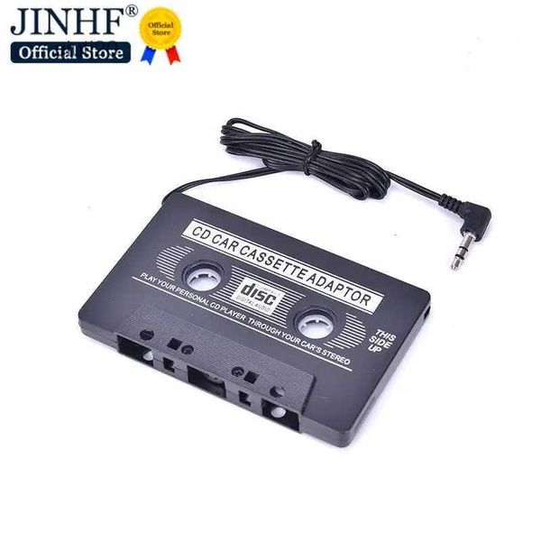 Dvd vcd player cassete adaptador de fita para mp3 cd dvd player preto universal carro cassete áudio do carro alta qualidade l2402