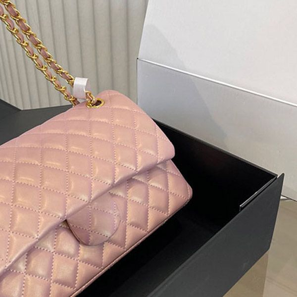 10A Spiegelqualität Classic Caviar Flap Bag Damen Umhängetaschen Luxus Designer Schulterhandtasche 25CM