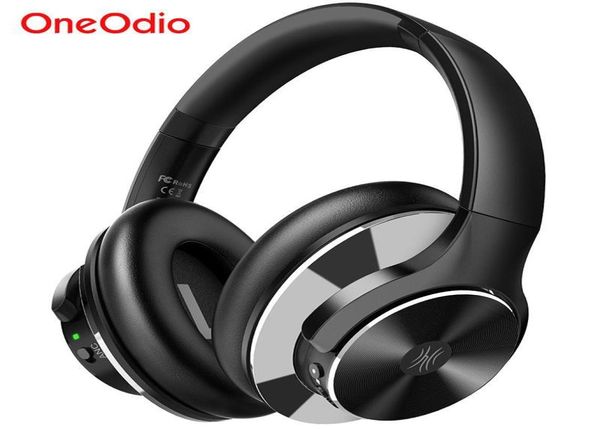 Oneodio A10 Fones de ouvido com cancelamento de ruído ativo 750mAh Bluetooth 50 Fone de ouvido sem fio com microfone USB C Carregamento rápido AAC T19111503275