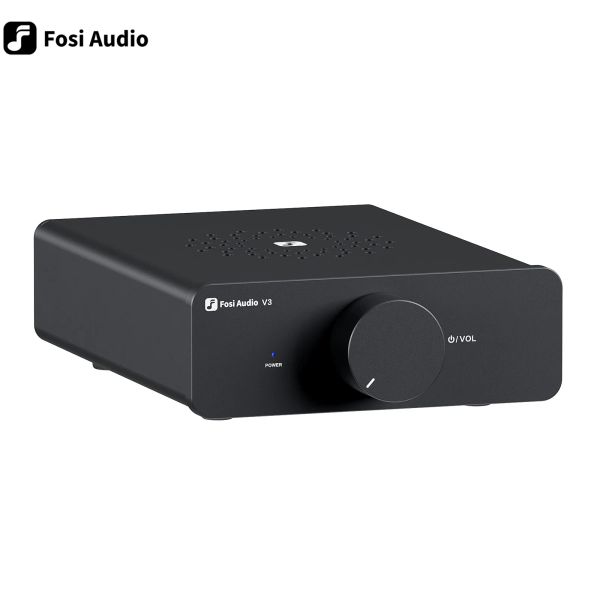 Verstärker Fosi Audio V3 Stereo-Leistungsverstärker 300 W x2 TPA3255 Mini-Lautsprecherverstärker der Klasse D 2-Kanal-Audioverstärker für passives Bücherregal