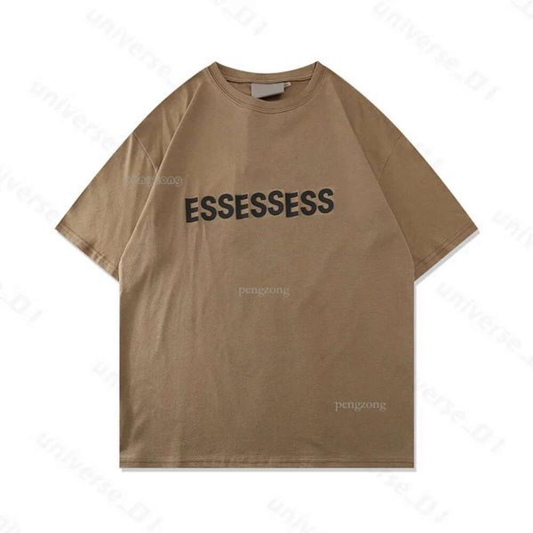 Ess Erkek Kadın Tasarımcıları Tişörtler İnsan için Yaz Moda Essen Üstler Luxurys Mektup Tshirts Giyim Polos Giyim Knapısı Ayı Tişört Tees 86
