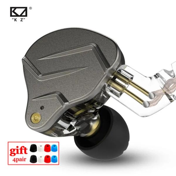 Kopfhörer KZ ZSN PRO 1BA 1DD Hybrid Drive In Ear Kopfhörer HIFI Metall Bass Ohrhörer Sport Musik Headset Austauschbares Kabel ZS10 PRO ZSX ZSTX