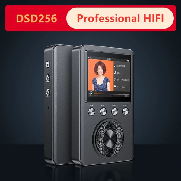 Jogador Shmci C60 Profissional de Alta Qualidade Original Demo HIFI DSD256 Lossless DSD WM8965 Decodifica CUE Música Mini Sports DAC MP3 Player
