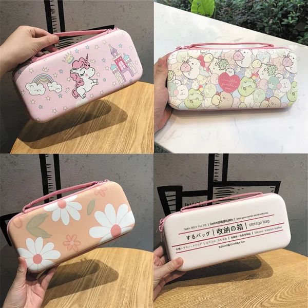 Bags Kawaii Travel Transportando Bolsa de Armazenamento para Nintendo Switch NS OLED Caixa de Console Caixa Capas de Casca CARRECONE