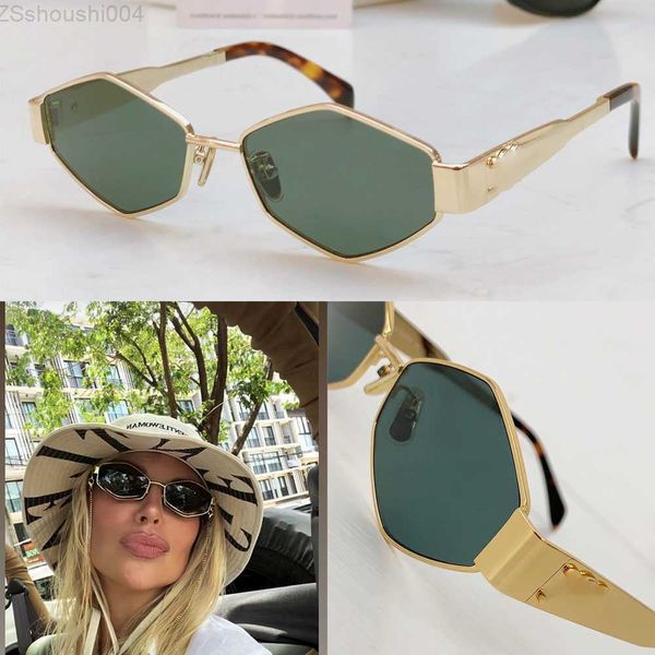 Occhiali da sole Arc de Triomphe Stilista Donna Occhiali da sole classici con montatura piccola Arco di Trionfo in metallo sulle aste 40236 Lunettes solei E9VQ