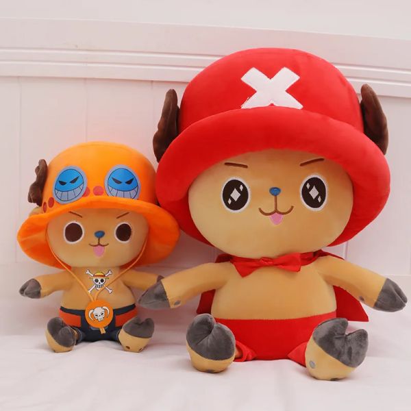 Almofadas One Piece Anime Figura Tony Tony Chopper 3570cm Recheado Boneca de Pelúcia Brinquedo Decoração de Quarto Brinquedo de Travesseiro de Dormir para Criança Presente de Natal