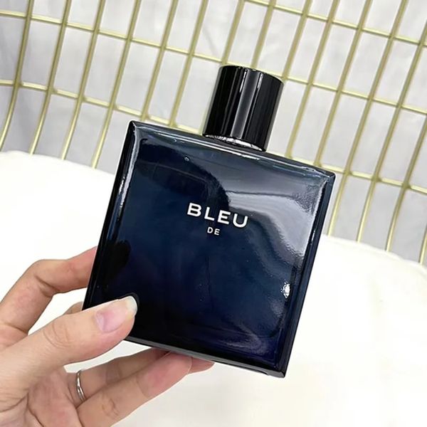 Perfume azul para homens, marca de design original, fragrâncias de longa duração, atacado, alta qualidade, envio rápido