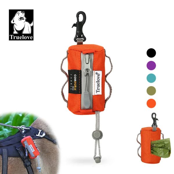 Sacos Truelove Dog Poop Bag Dispenser Pet Trash Sack Caso Transportador Ao Ar Livre Acessórios Limpos com Gancho Clip Leash para Andar Correndo