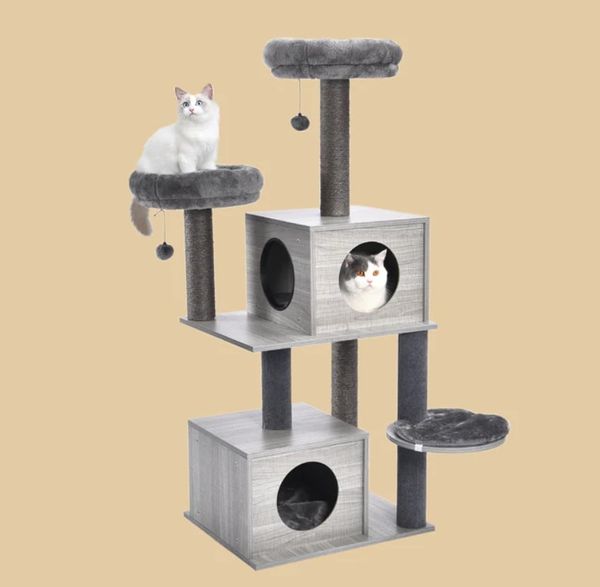 Centro de atividades médias PAWZ Road All-in-1 Marble Cat Tree