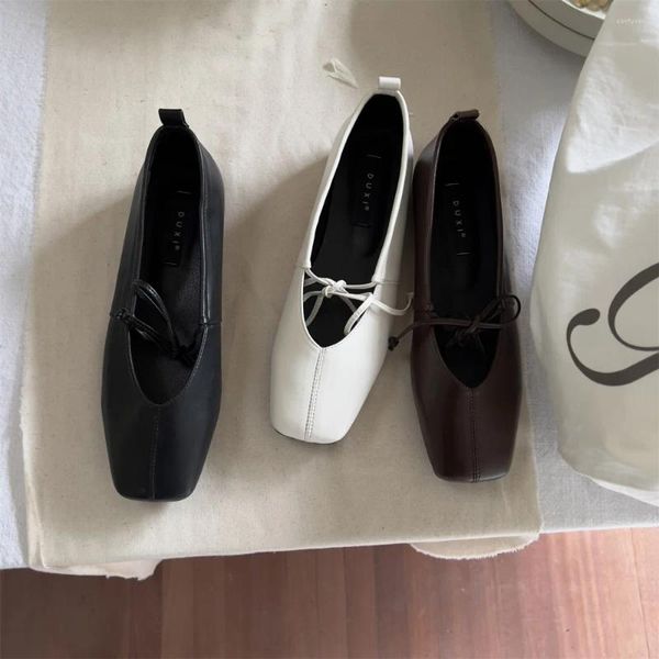 Sapatos casuais estilo coreano mulheres apartamentos confortáveis barco macio mocassins bailarina rasa ballet plana deslizamento no lado