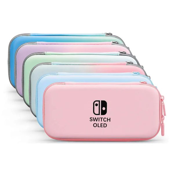 Borse Borsa da viaggio da viaggio in colore sfumato per Nintendo Switch Custodia protettiva portatile per console di gioco Oled Custodia protettiva per scatola Joycon