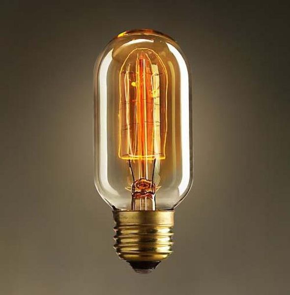 Filamento de iluminação especial reto fogos de artifício arte lâmpada vintage edison lâmpada e27 lâmpadas halógenas navio t4512 d105160902