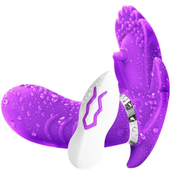 USB wiederaufladbare weibliche Masturbation tragbare Fernbedienung 20 Geschwindigkeit Schmetterling Vibrator Höschen Erwachsene erotische Spielzeug Sex Produkte für Frauen1533179