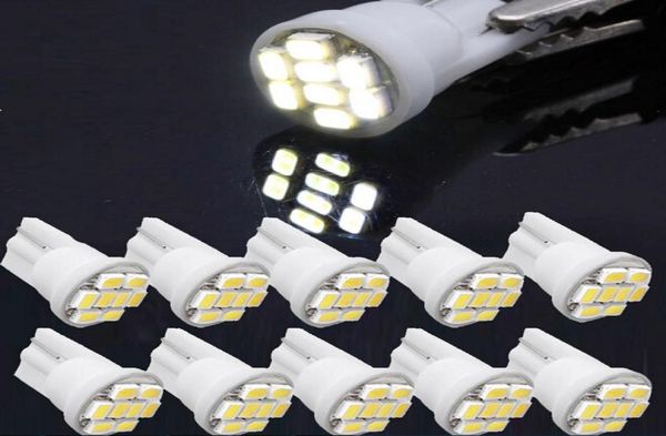 100X T10 W5W 194 168 1206 8 SMD 8 LED Auto 12V LED-Glühbirnen superweiß Instrumentenlicht-Anzeigelampen Wedge 1108039