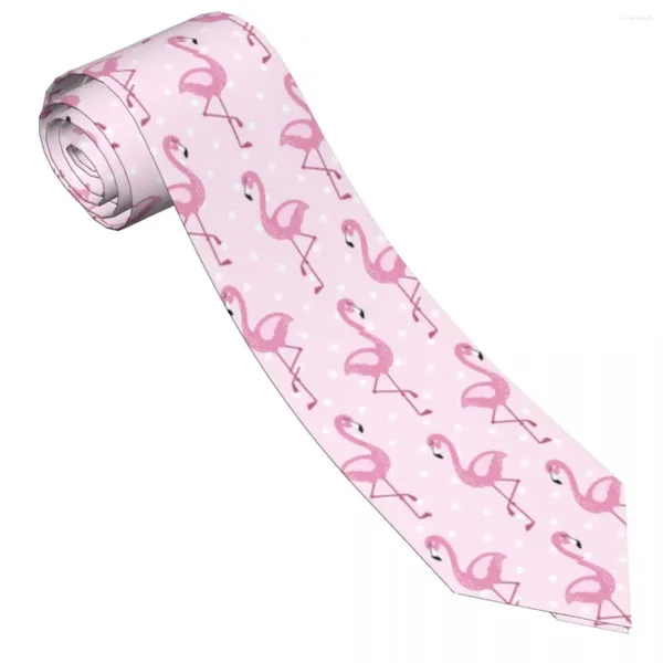 Papillon carino fenicottero cravatta a pois doodle personalizzato fai da te collo retrò colletto casual maschile usura quotidiana cravatta accessori