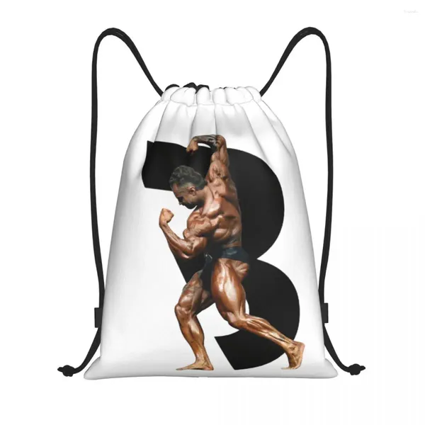 Sacos de compras Cbum Bodybuilding Drawstring Bag Homens Mulheres Dobrável Ginásio Sports Sackpack Mochilas