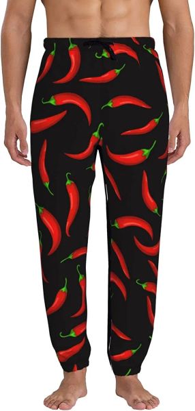 Pantaloni hot peperoncino pantaloni per maschi per i pantaloni della tuta da jogger corse pantaloni da allenamento con tasca