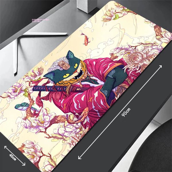 Almofadas grande mousepad gamer mousepads teclado tapete de mesa cores brilhantes estilo chinês pc hd tapetes de mesa empresa mouse pad para presente