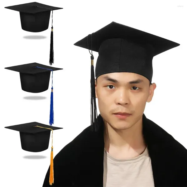 Berretti Cappello da laurea unisex per cerimonia di laurea, scuola superiore, 2024. Happy Mortarboard Cap Academic