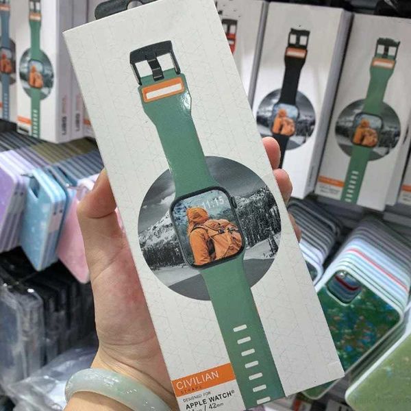 DesignerTop Quality Silicone Watch Strap para iwatch 1 2 3 4 5 38mm 40mm 42mm 44mm Tamanho Smart Straps Designer Deluxe Pulseira Esporte Pulseiras Relógios Belt Band catego