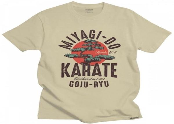 Vintage Miyagi Do Inspired Karate Kid T Shirt Uomo Cotone Cobra Kai Tshirt Kung Fu giapponese Tee Tops Manica corta Moda Tshirt 223925040